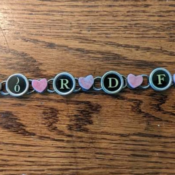 Handmade Bracelet made with Antique Typewriter keys - Picture 1 of 1